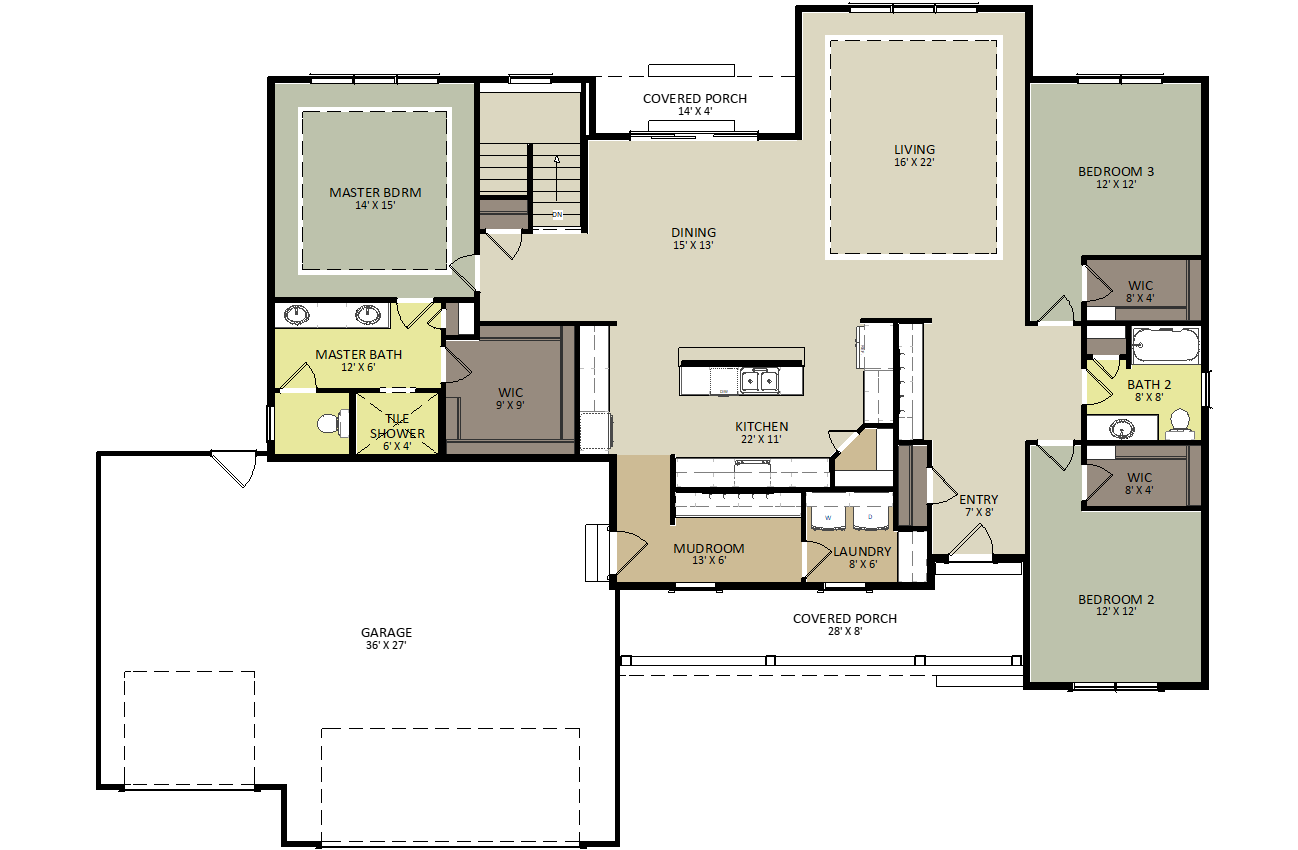 Montgomery First Floor Floor Plan